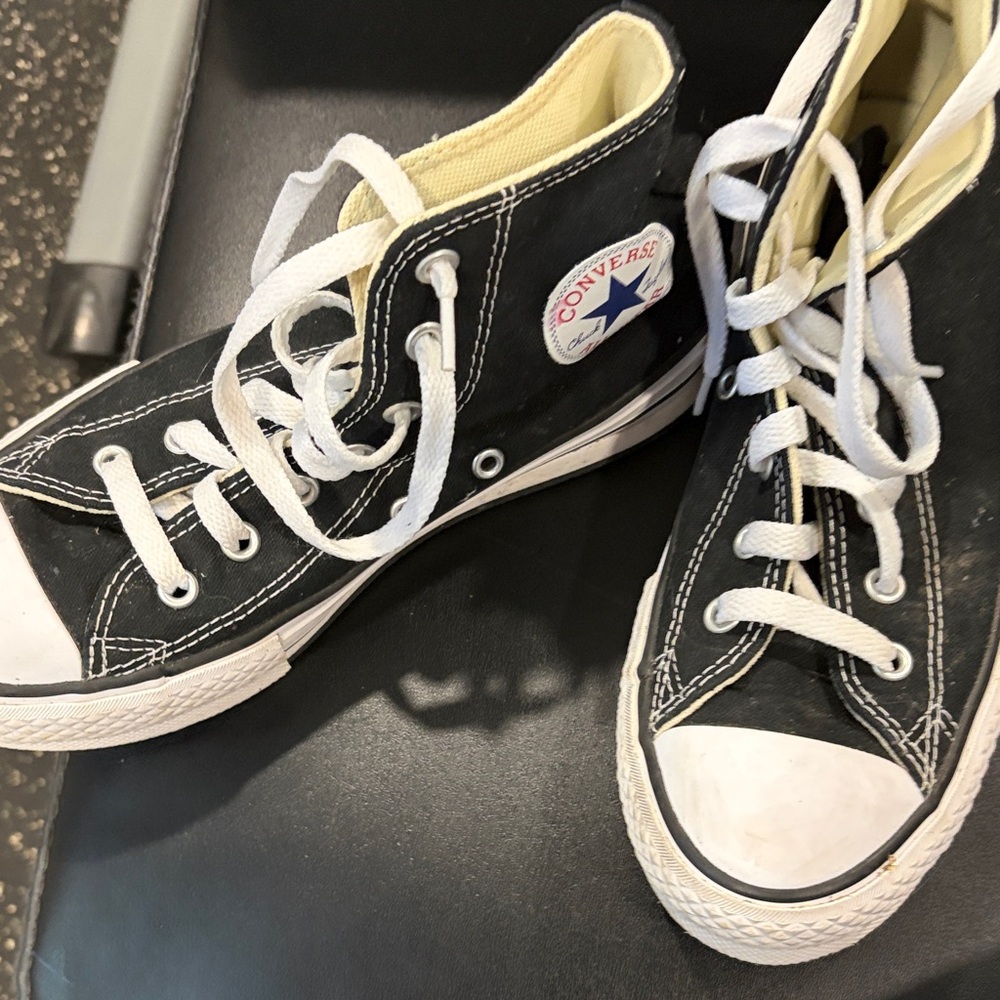 Converse Black and White High-Top Sneakers